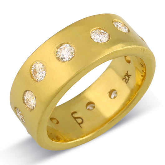20K Gold & Diamond Wide-Band Ring - 2022-R-031