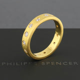 20K Gold Band with 13 Diamonds 2022-R-066