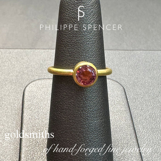 Faceted Pink Fine-Tourmaline Nesting Ring - 2022-R-037