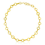 Round Link Solid 22K Gold 17.75" Necklace - 2023-N-003