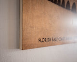 Historic Key West Wood Print 16x20 - Florida East Coast Railway