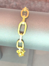 22K Gold Oval Link Bracelet