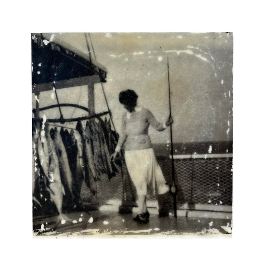 'Kingfish On The Boat' Encaustic