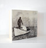 'Flats Fishing' Encaustic