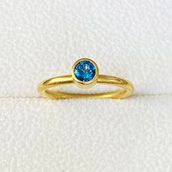 The Philippe Spencer London Blue Topaz Ring