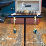 Faceted Blue Topaz Charms