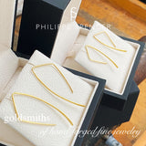 The Philippe Spencer TRI-ANGLE Petite Earrings - LARGE