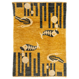 PAULINE GOLD DBL BIRD + FISH - 2x3