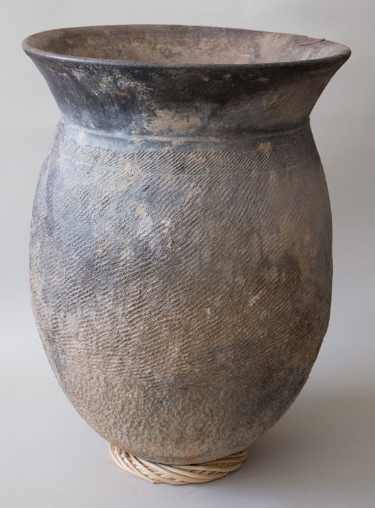 Tall Textured Senufo Pot